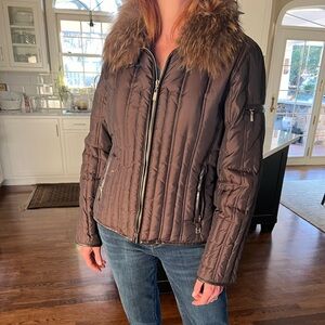 Michael Michael Kors down fill brown jacket - M